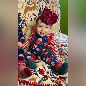 Little Millie Christmas Snowman Cocoa 6m baby romper